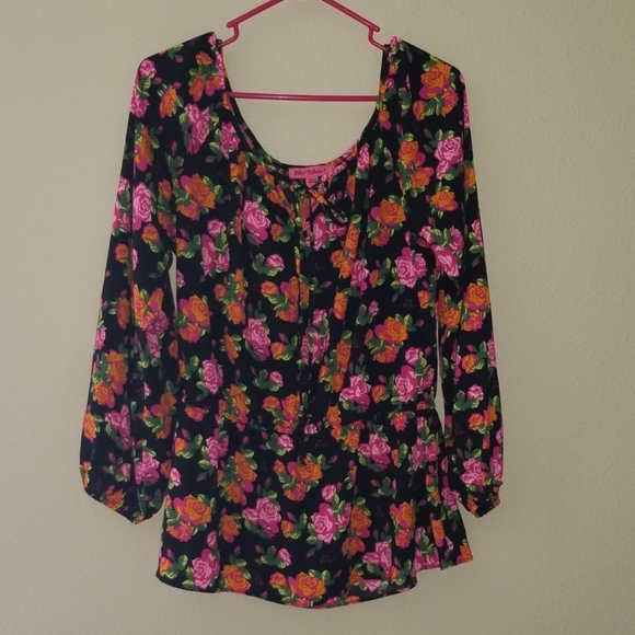 Betsey Johnson Tops - Betsey Johnson floral blouse